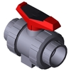 Ball valve Series: 546 PVC-U/PTFE/EPDM Handle Silicone-free PN16 Glued sleeve 16mm DN10